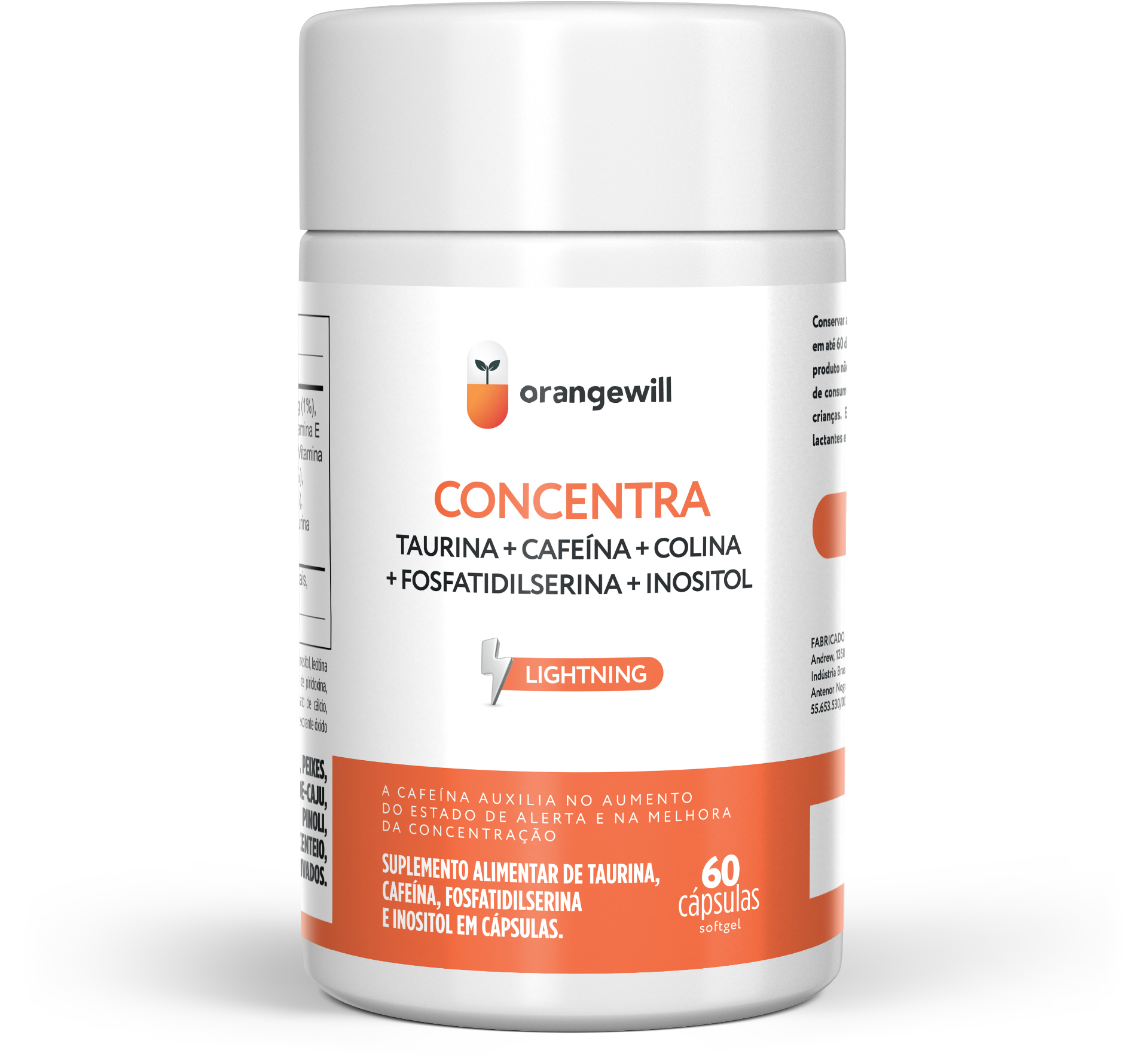 Concentra — 1 frasco · 60 cápsulas