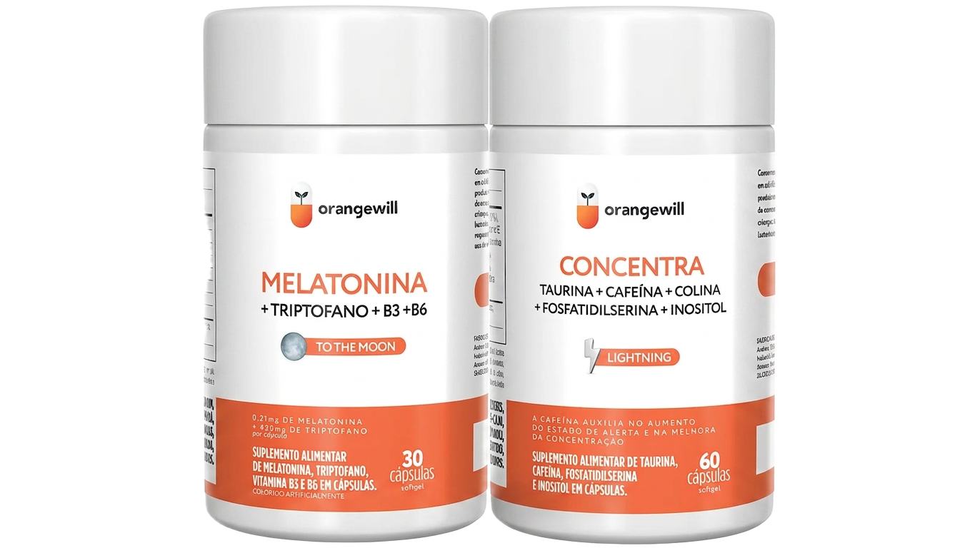 Kit Prova de Trabalho — Concentra + Melatonina · ciclo render+recuperar